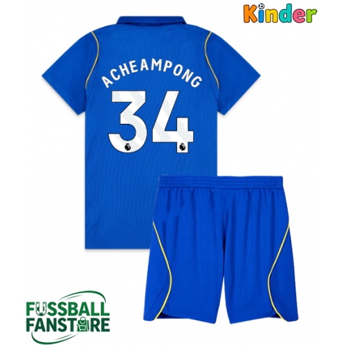 Chelsea Josh Acheampong #34 Replik Heimtrikot Kinder 2026-27 Kurzarm (+ Kurze Hosen)